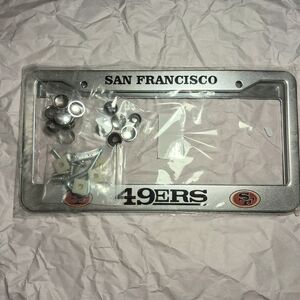 49ers Silver License Plate Frame